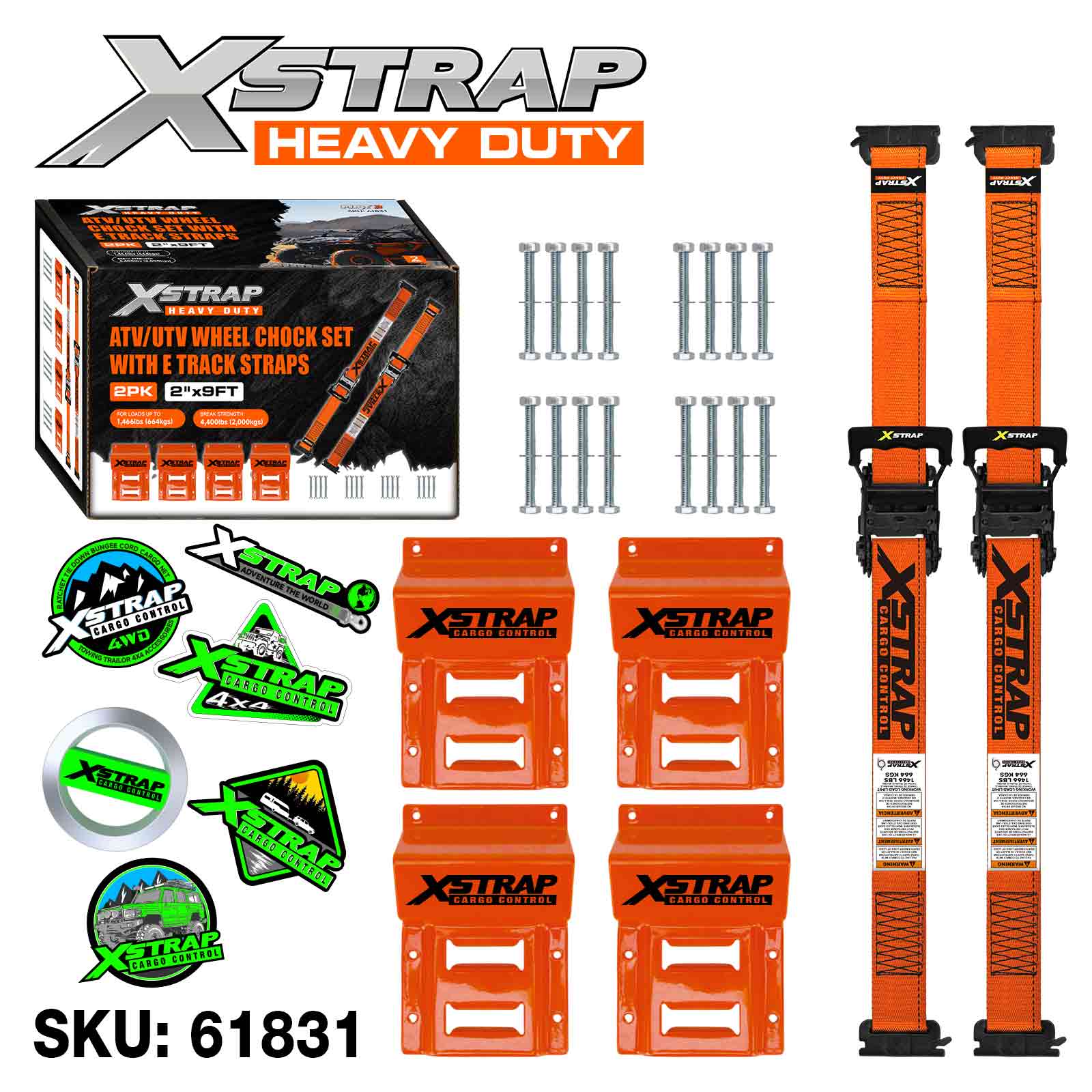 Xstrap 61831 Set Penyepit Roda UTV 2