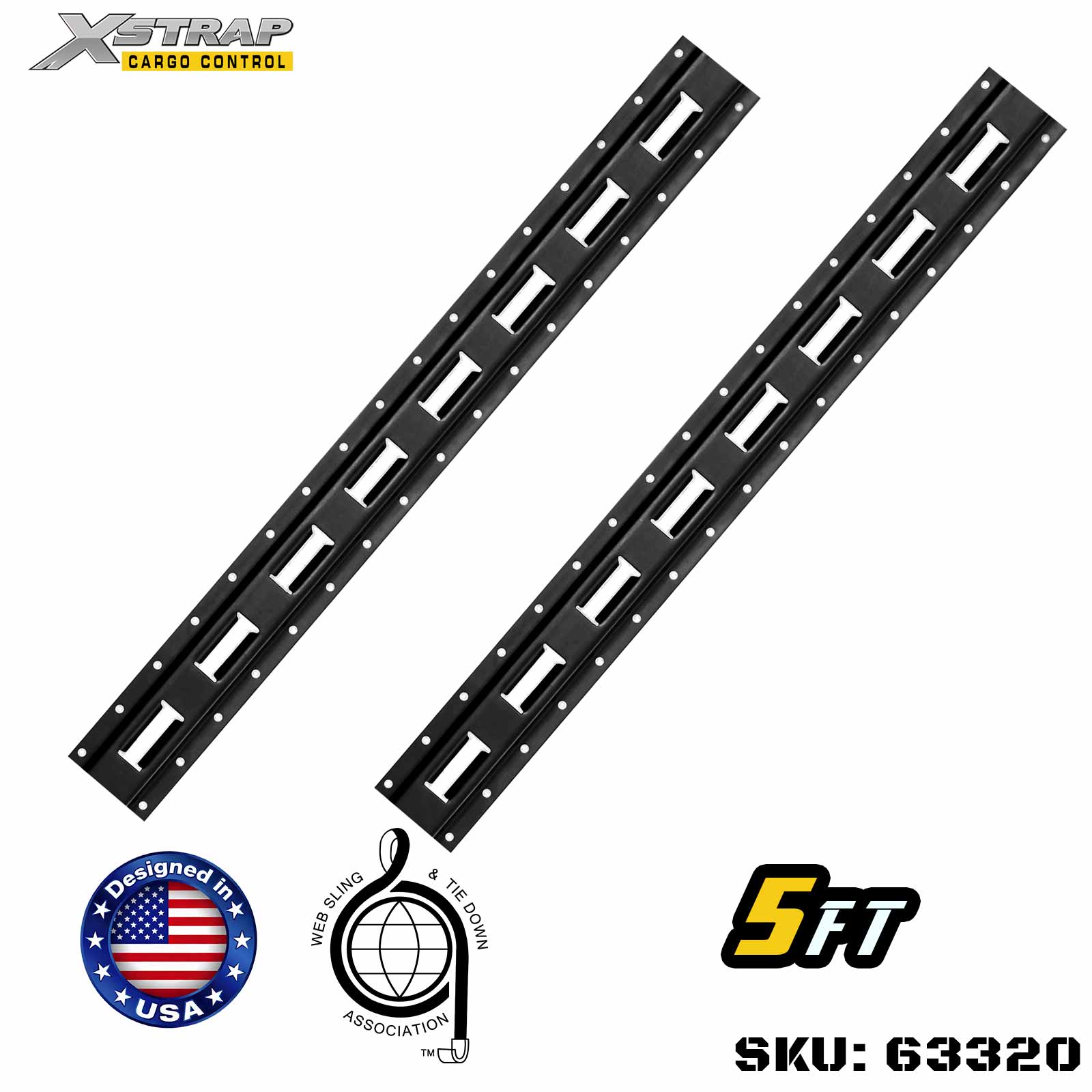 Xstrap 63320 5' Siri E Logistik Trek-Dibuat dengan gred tinggi keluli 12-tolok 6000LBS