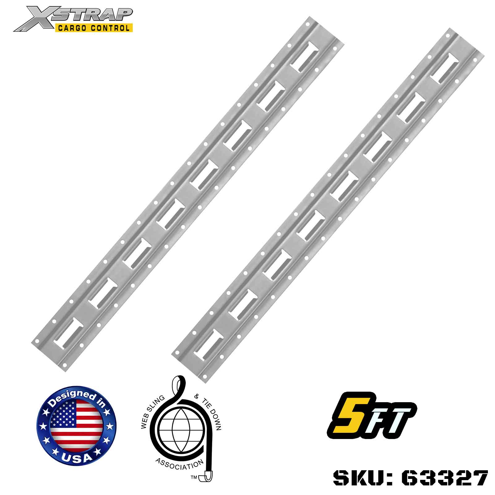 Xstrap 63327 5' Siri E Logistik Trek-Dibuat dengan gred tinggi keluli 12-tolok 6000LBS