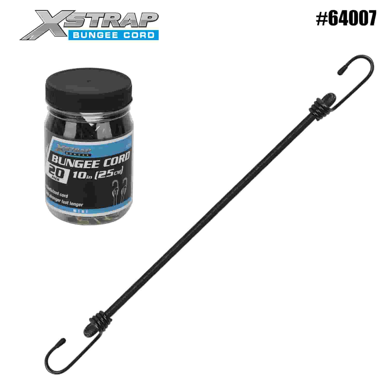 Xstrap 64007 20PK MINI Bungee Cord 4mm x 10